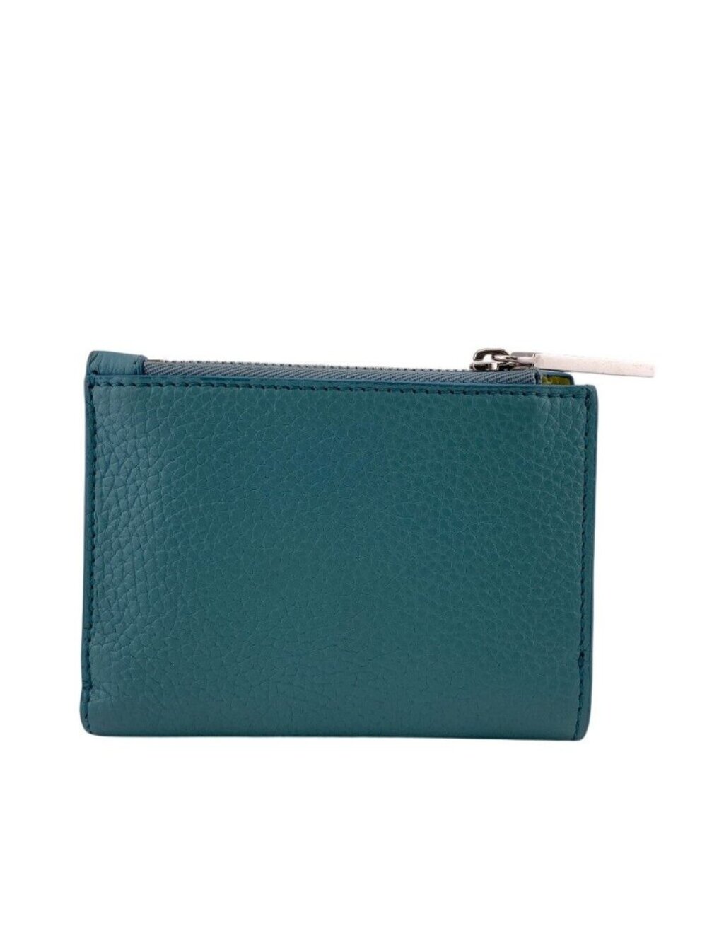 Gucci Logo Bifold Wallet Compact Leather Bicolor Green Yellow